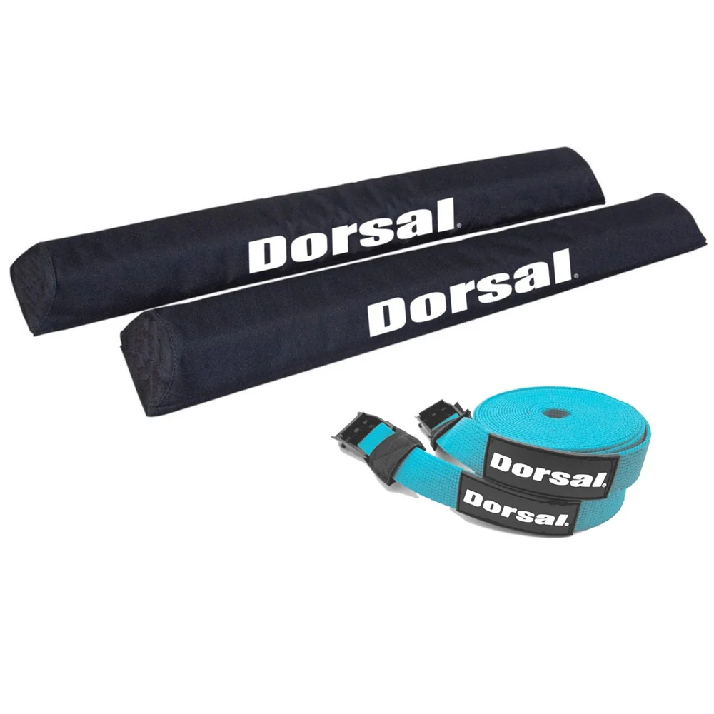 DORSAL Aero Roof Rack Pads with 15 ft Surf Straps - Pack of 4 for Car Surfboard Kayak SUP Long - Image 9