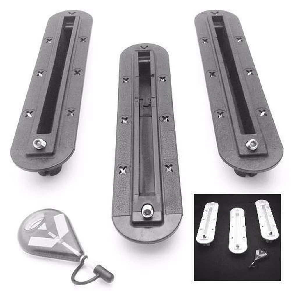DORSAL Surfboard Fin Box Set with Screws [Black - White] - Image 4