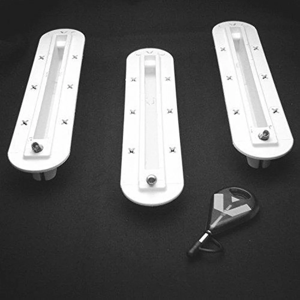 DORSAL Surfboard Fin Box Set with Screws [Black - White] - Image 5