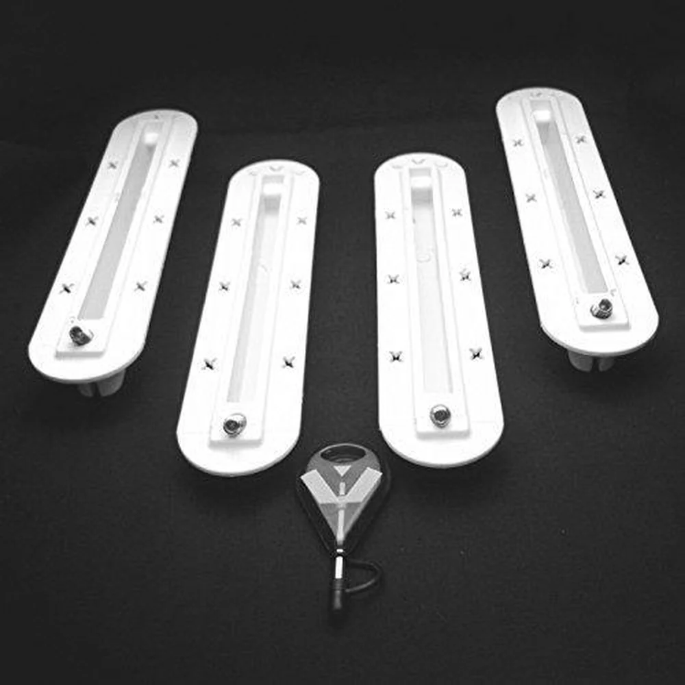 DORSAL Surfboard Fin Box Set with Screws [Black - White] - Image 6