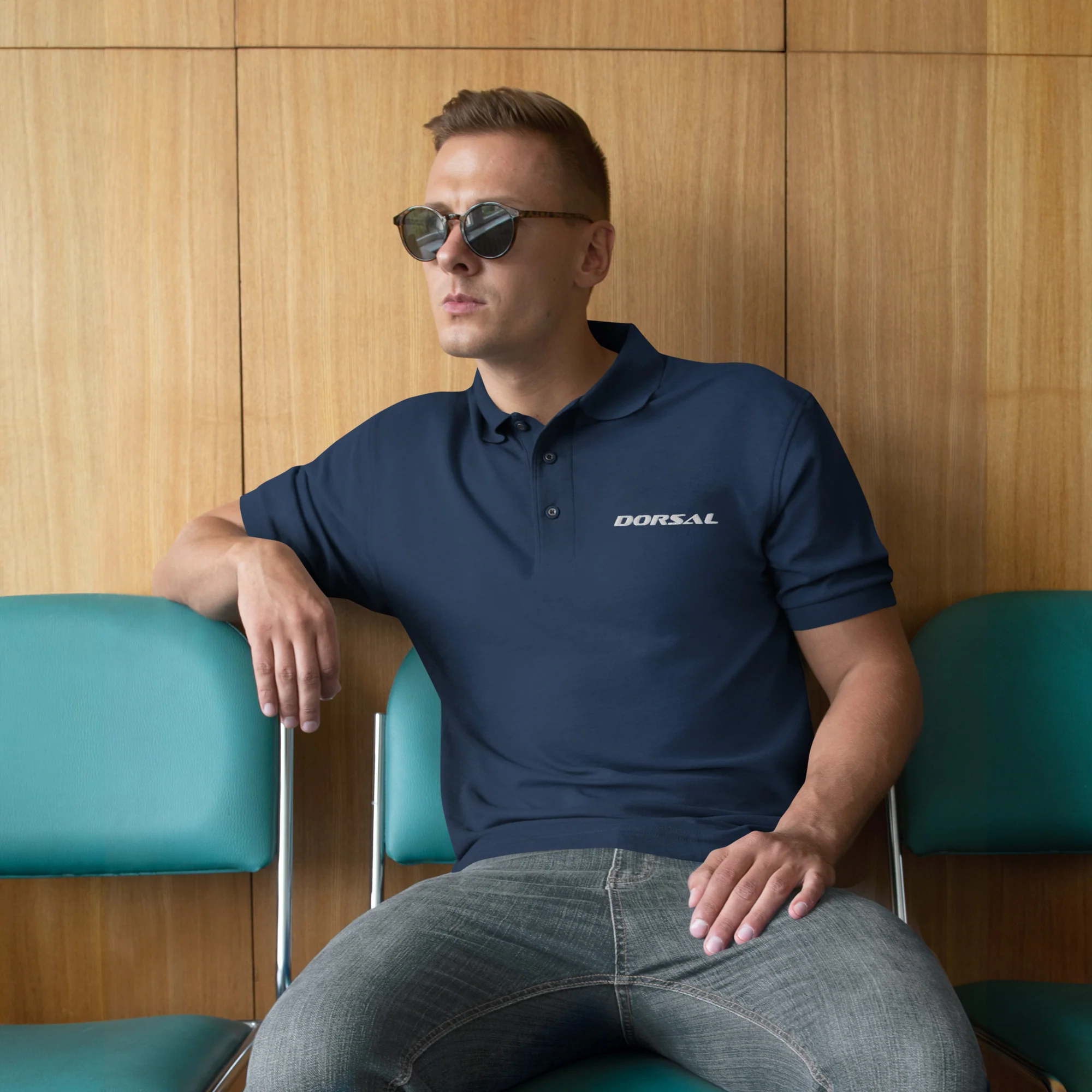 DORSAL Men's Premium Polo - Image 3