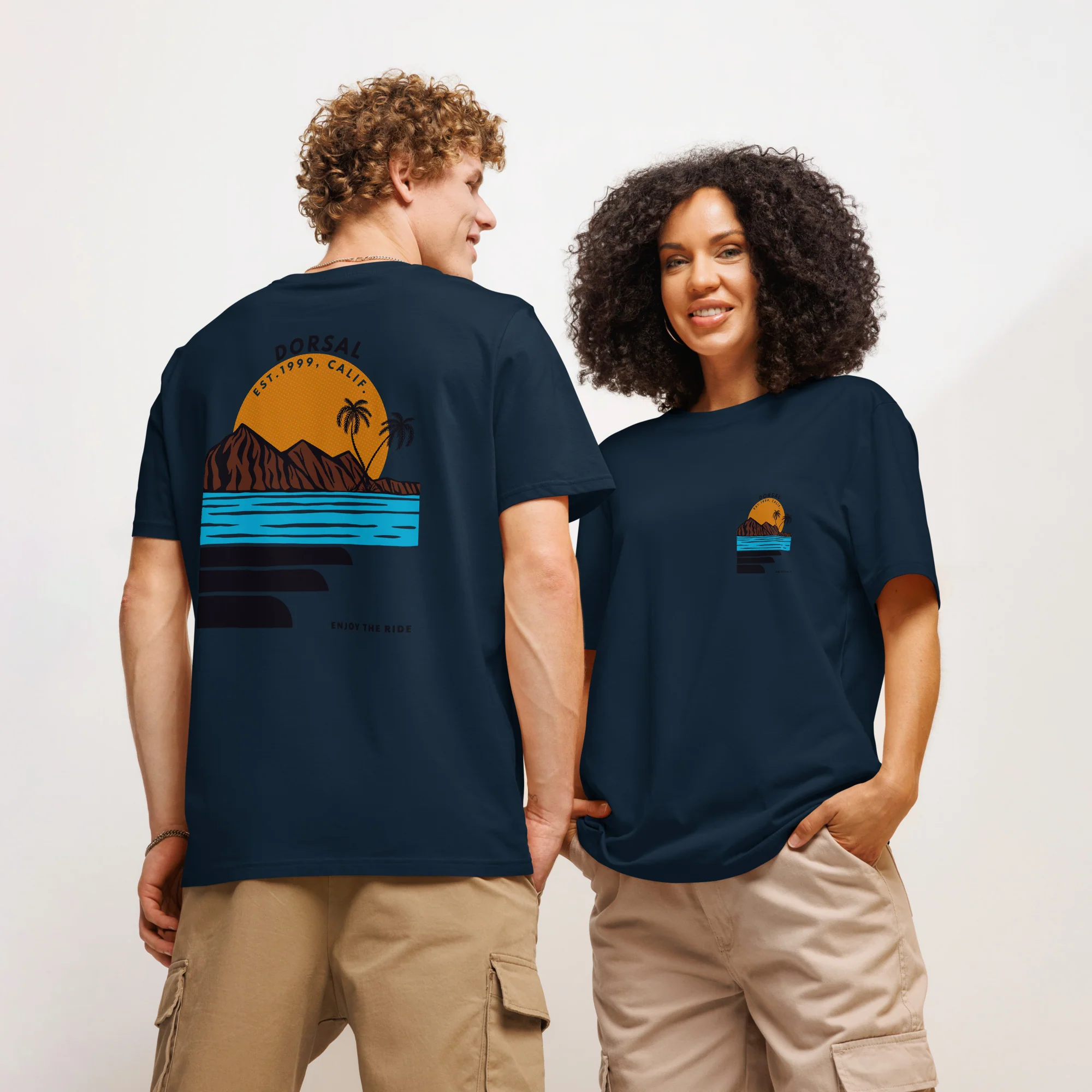 DORSAL Organic Ribbed Neck T-Shirt - Image 4