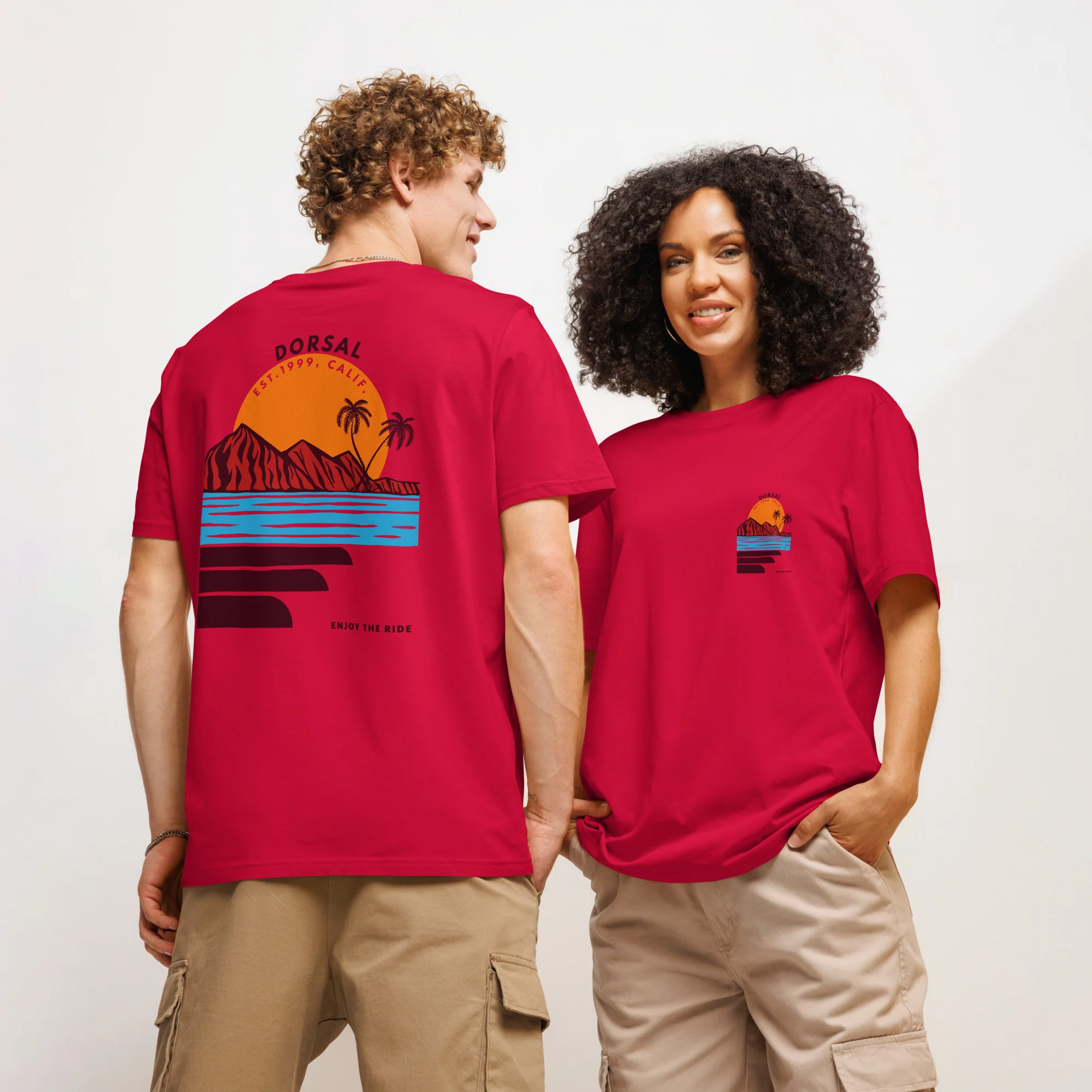 DORSAL Organic Ribbed Neck T-Shirt - Image 7