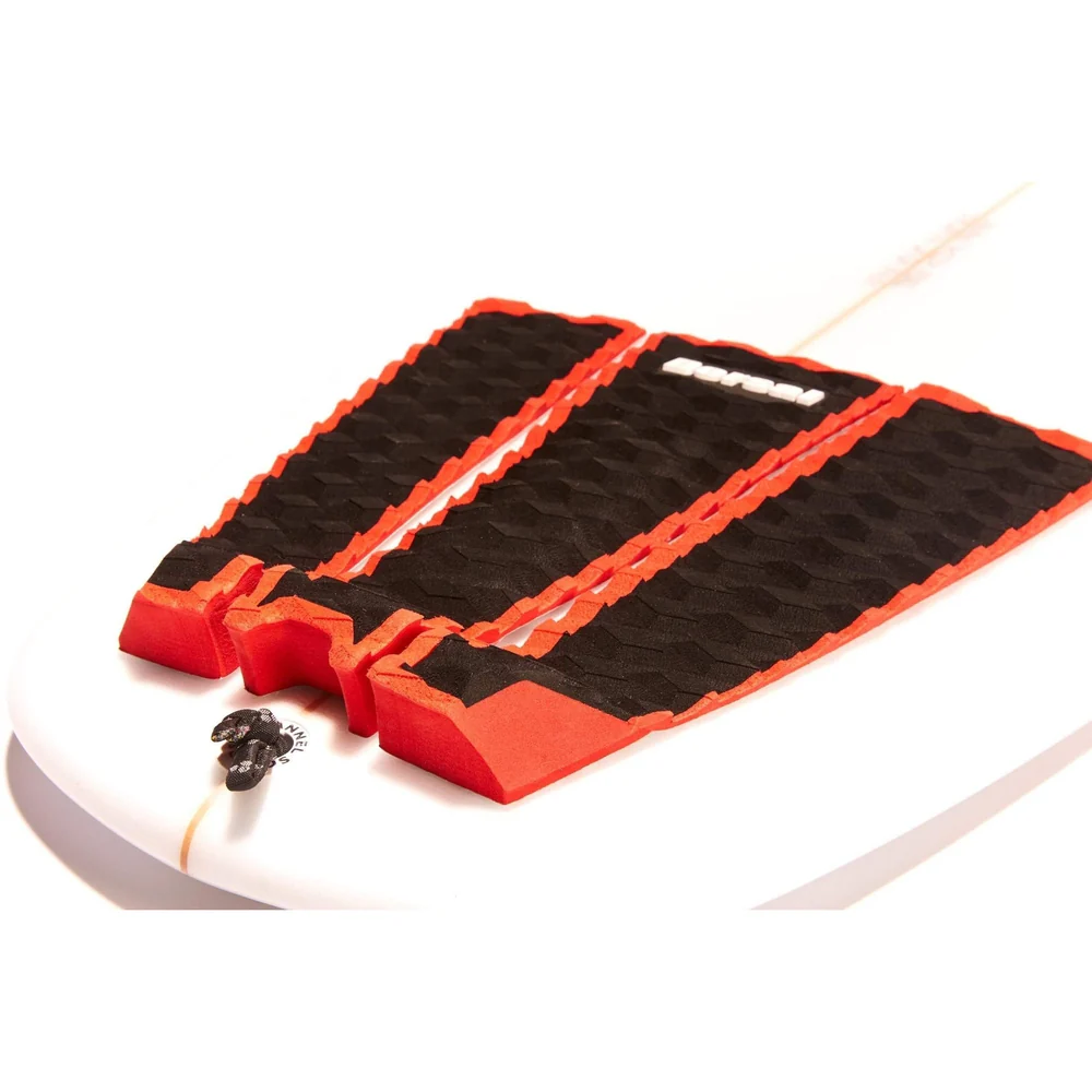DORSAL Three 3 Piece EVA Surfboard Deck Traction Pads with Kicker Tail for Stomp Skimboards, Surf Boards, Fish Board, Funboard Black/Blue/Red - Image 12