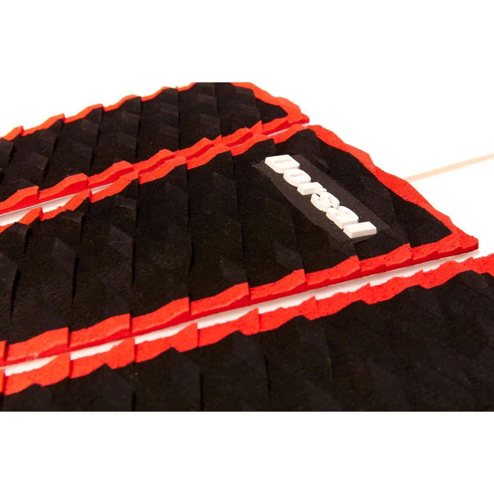 DORSAL Three 3 Piece EVA Surfboard Deck Traction Pads with Kicker Tail for Stomp Skimboards, Surf Boards, Fish Board, Funboard Black/Blue/Red - Image 9
