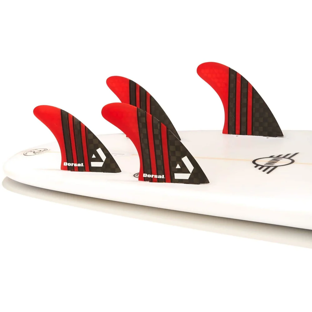 DORSAL Surfboard Fins Quad 4 Set FCS Compatible - Image 2