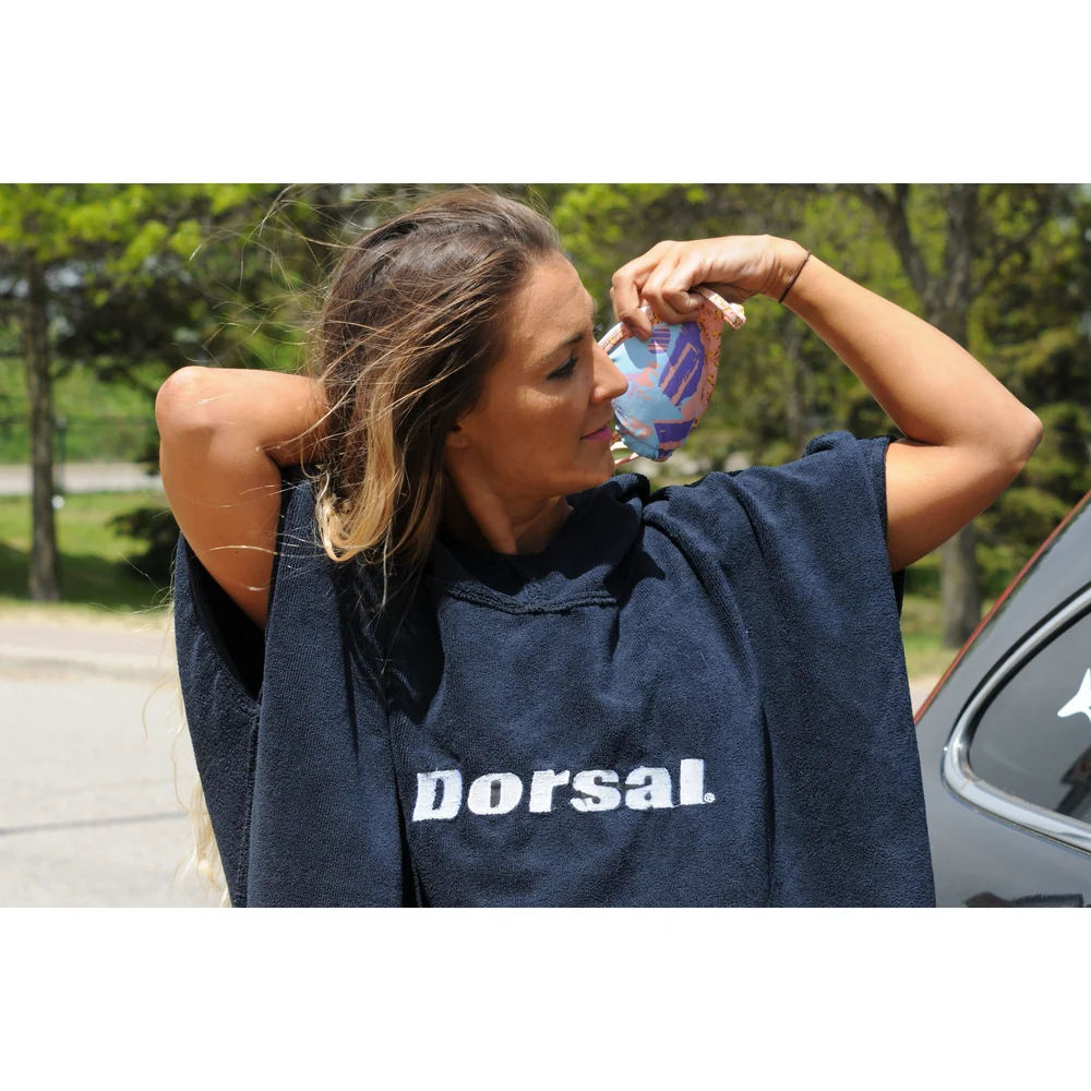 DORSAL Thick Microfiber Surf Poncho Robe for Wetsuit Changing Towel - Image 3