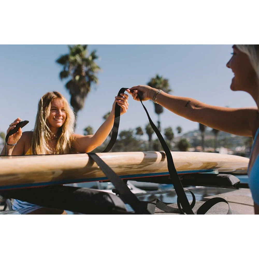 DORSAL Sunguard (No Fade) Aero Roof Rack Pads and 15 ft Straps - Pack of 4 for Car Surfboard Kayak SUP Snowboard - Image 5